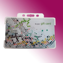 Scheckkartenhalter mit Euroloch und zwei Rundlöchern