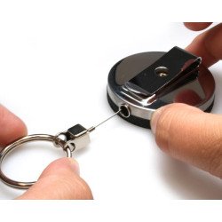 Ausweisjojos mit Metallumrandung mit 1 farbigem Aufdruck Epoxy