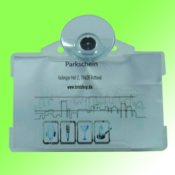 Parkkartenhalter mit Saugnapf