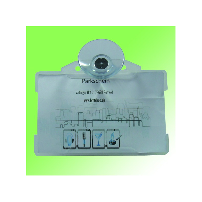 Parkkartenhalter mit Saugnapf