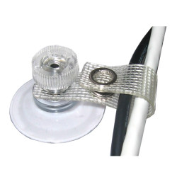 10 Stück Saugnapf 30 mm Kabelschelle, textilverstärkter Lasche