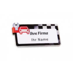 Acryl-Namensschild KFZ