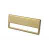 Namensschild mit goldfarbiger Metalllegierung mit Magnet